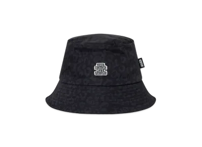 BlackEyePatch OG Label Leopard Patterned Bucket Hat "Black"