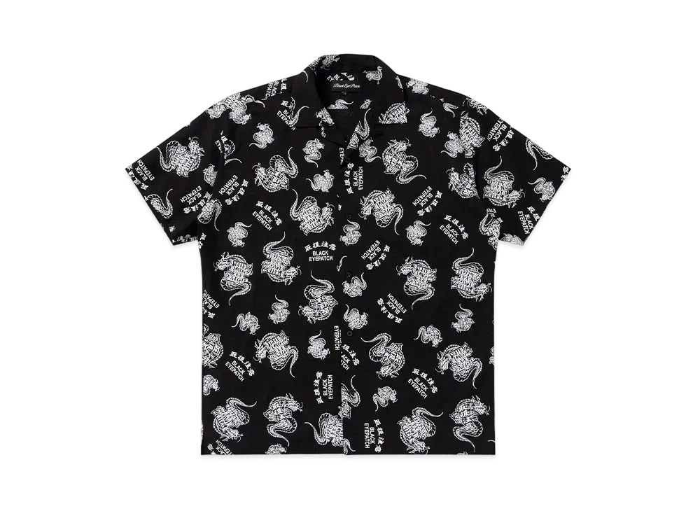 BlackEyePatch HWC Dragon Patterned S/S Shirt "Black"