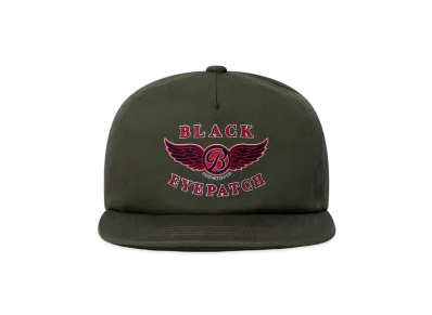 BlackEyePatch Wing B Logo Cap "Olive"