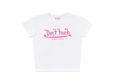 BlackEyePatch Don't Touch Baby Tee "White"