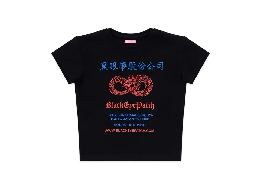 BlackEyePatch Chinatown Store Baby Tee "Black"