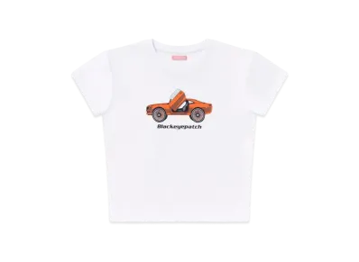 BlackEyePatch Big Wheels Baby Tee "White"