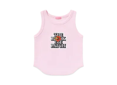 BlackEyePatch Hibiscus OG Label Cropped Tank "Pink"