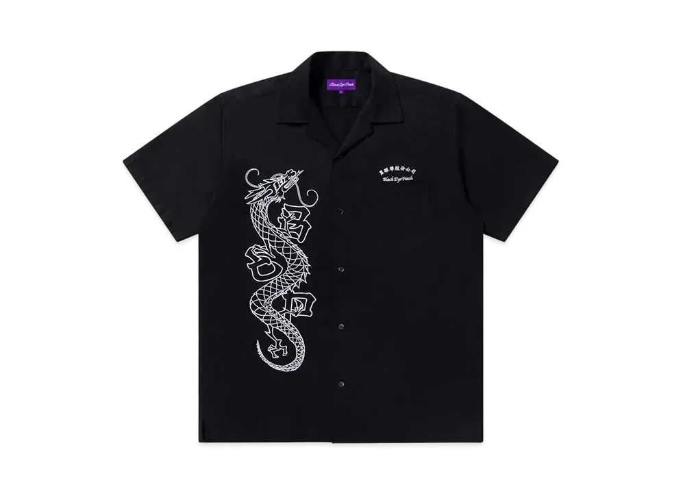 BlackEyePatch Chinatown Dragon S/S Shirt "Black"