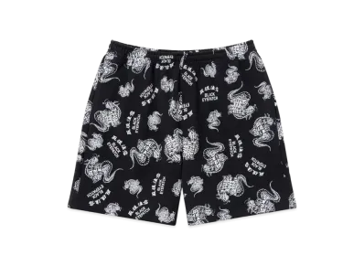 BlackEyePatch HWC Dragon Patterned Sweat Shorts "Black"