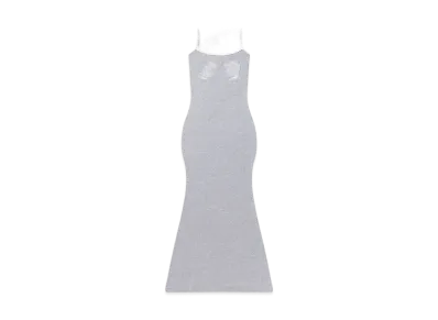 BlackEyePatch Dragon Ribbed Camisole Long Dress "Heather Gray"