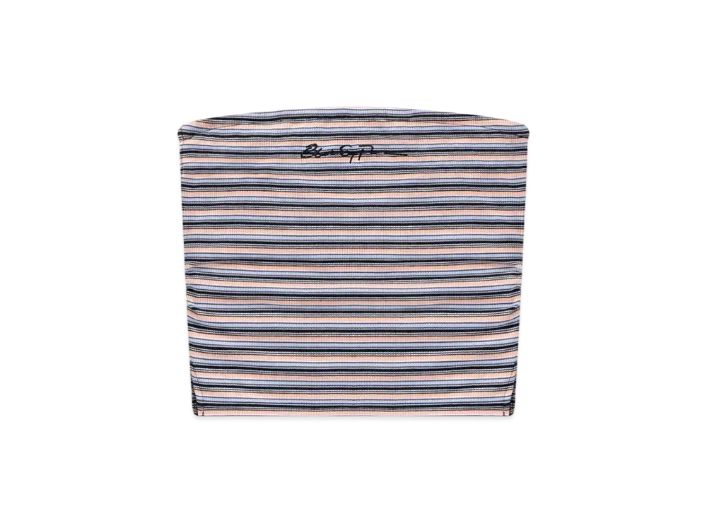 BlackEyePatch Sloppy Script Bordered Tube Top "Black Multi"