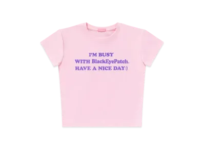 BlackEyePatch I'm Busy Baby Tee "Pink"