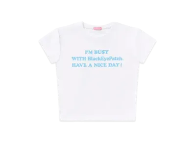 BlackEyePatch I'm Busy Baby Tee "White"