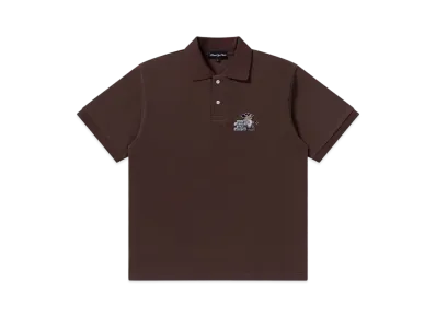 BlackEyePatch OG Pirate Polo Shirt "Brown"