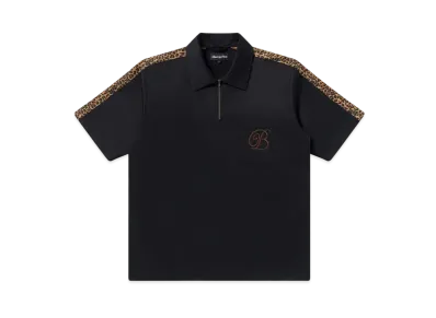 BlackEyePatch Leopard Bordered S/S Work Shirt "Black"