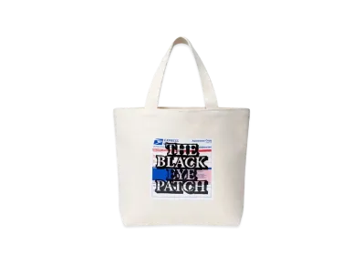BlackEyePatch Priority Label Medium Tote "White"