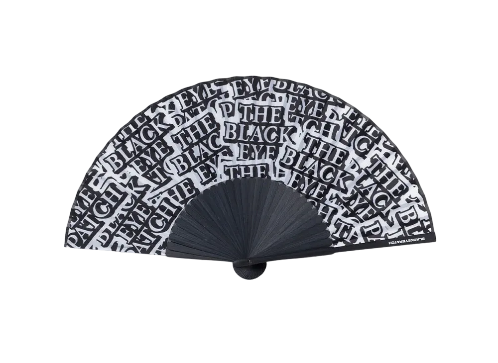 BlackEyePatch OG Label Covered Hand Fan "Black"