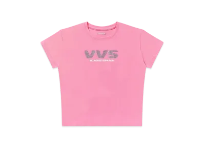 BlackEyePatch VVS Rhinestone Baby Tee "Pink"