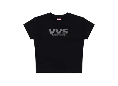 BlackEyePatch VVS Rhinestone Baby Tee "Black"
