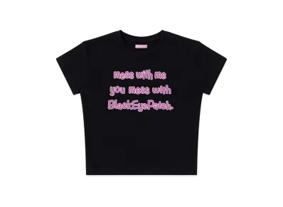 BlackEyePatch Mess With BEP Baby Tee "Black"