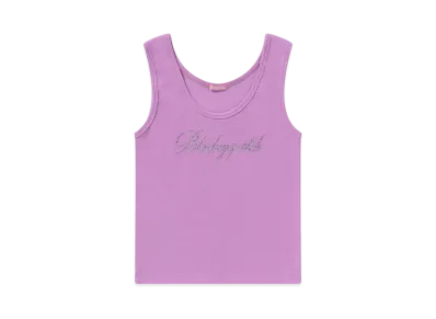 BlackEyePatch Rhinestone Script Logo Tank "Pink"