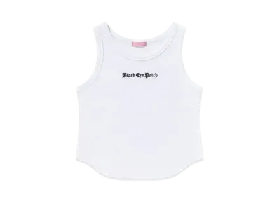 BlackEyePatch OE Logo Ribbed Tank "White"