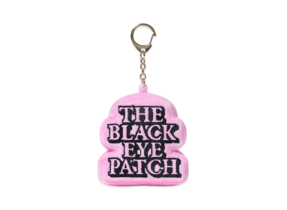 BlackEyePatch OG Label Padded Felt Keychain "Pink"