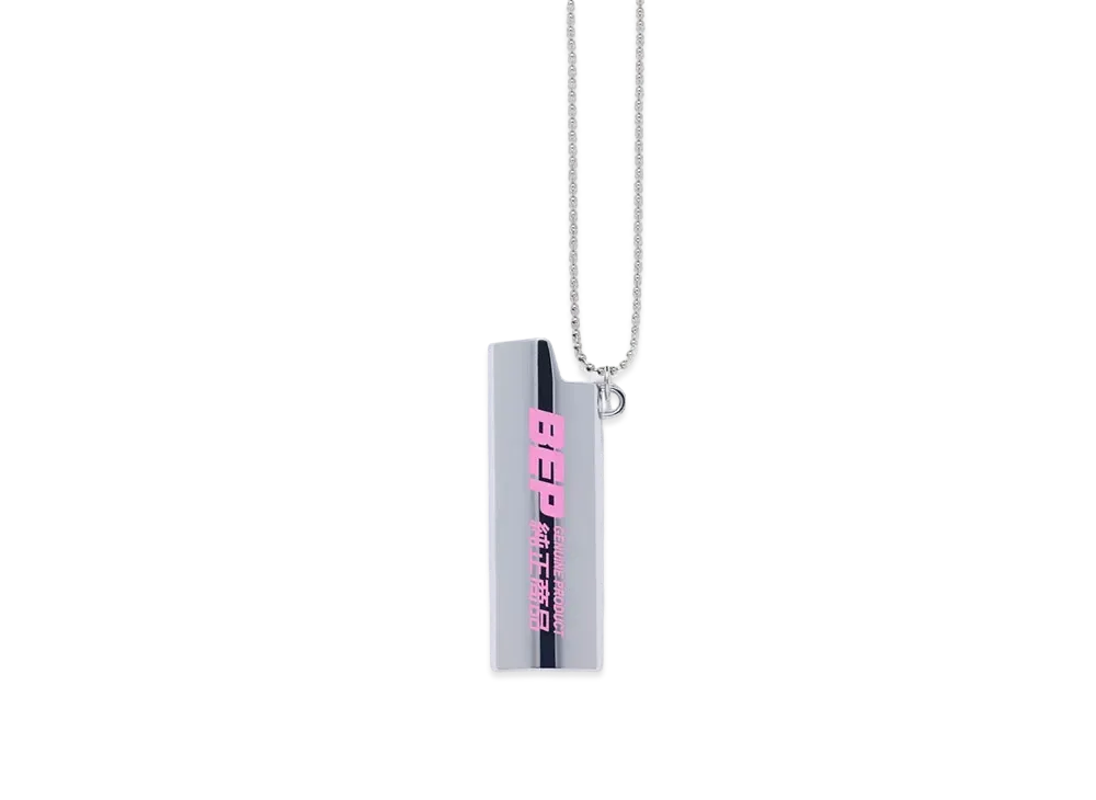 BlackEyePatch Genuine Product Lighter Case Necklace "Silver"
