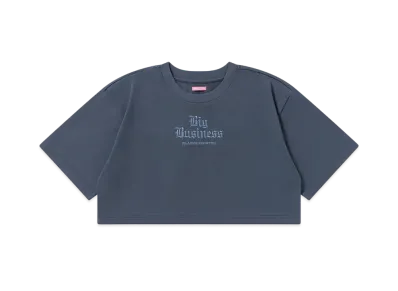 BlackEyePatch Big Business Cropped Tee Black "Blue"