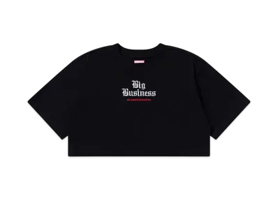 BlackEyePatch Big Business Cropped Tee Black "Black"