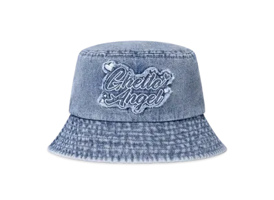 BlackEyePatch Ghetto Angel Denim Bucket Hat "Indigo"