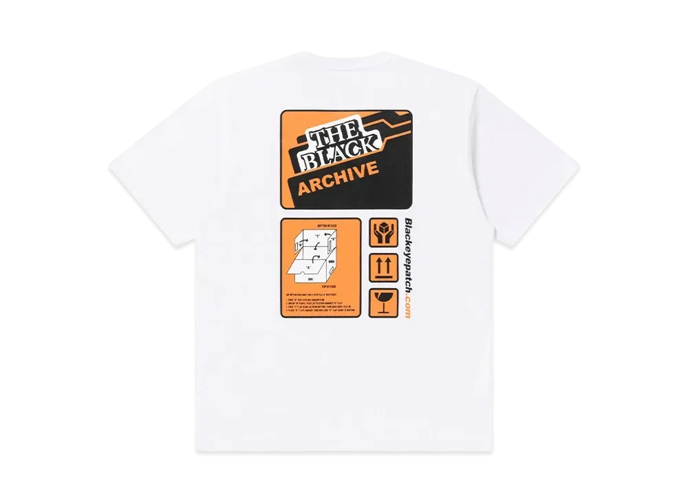 BlackEyePatch Archive Box Instructions Tee "White"