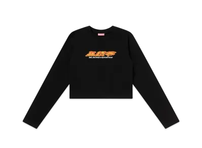 BlackEyePatch Women's Kurogantai Cropped L/S Tee "Black"