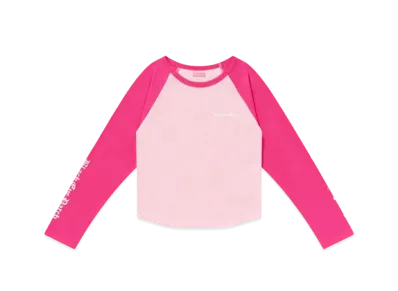 BlackEyePatch Women's Old Eng. Raglan L/S Tee "Pink"