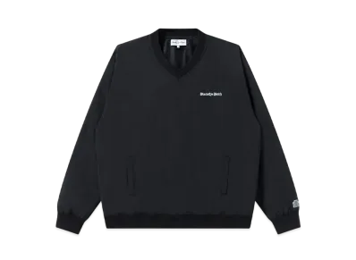 BlackEyePatch Blackletter V Neck Nylon Pullover "Black"