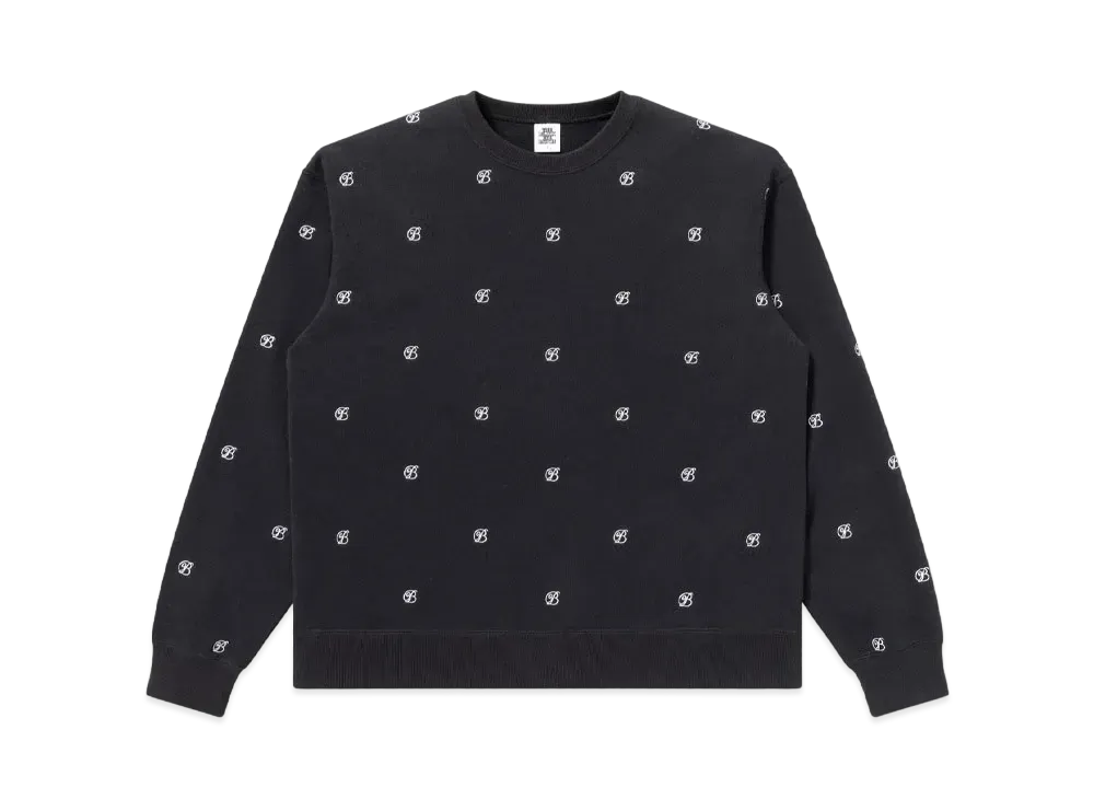 BlackEyePatch B Emblem Patterned Crew Sweat "Black"