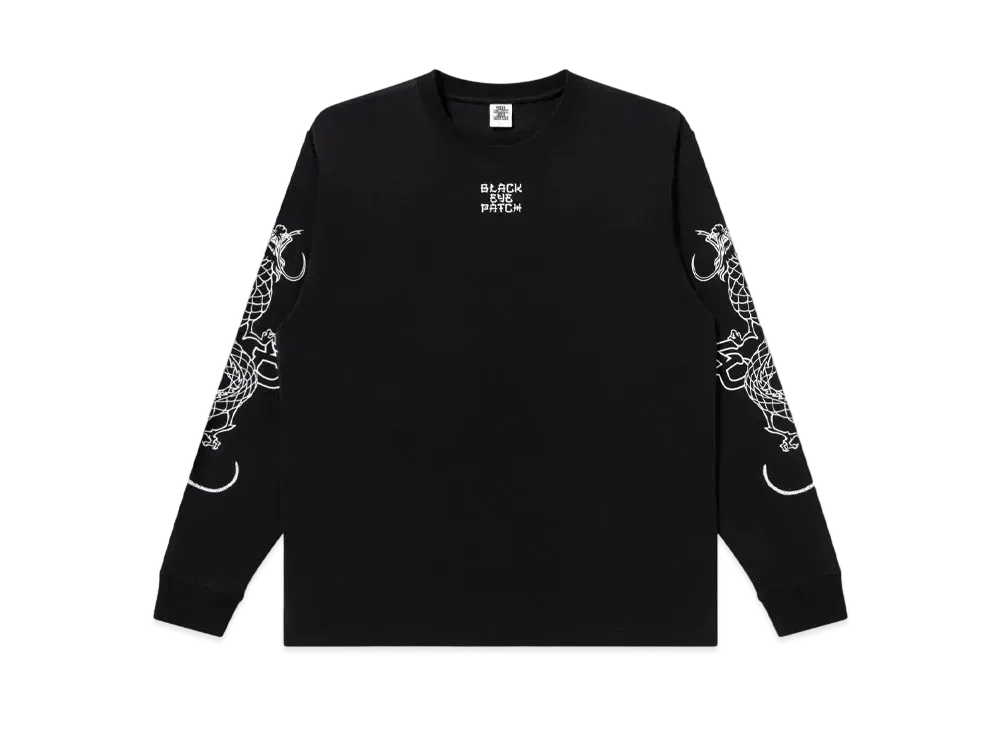 BlackEyePatch Kanji Dragon L/S Tee "Black"
