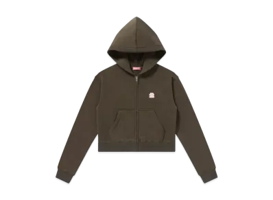 BlackEyePatch Small OG Label Zip Hoodie "Olive"