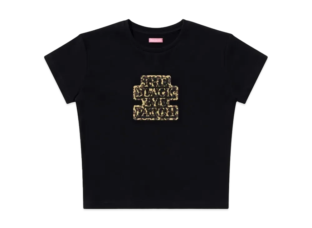 BlackEyePatch Leopard OG Label Baby Tee "Black"