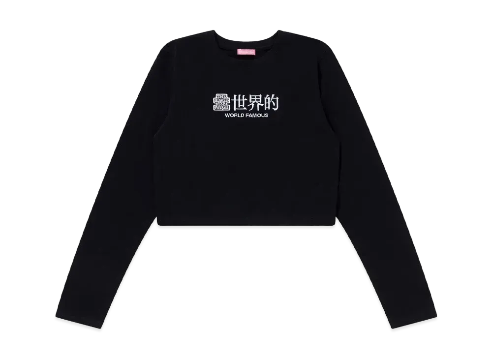 BlackEyePatch World Famous OG Cropped L/S Tee "Black"