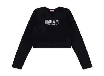 BlackEyePatch World Famous OG Cropped L/S Tee "Black"