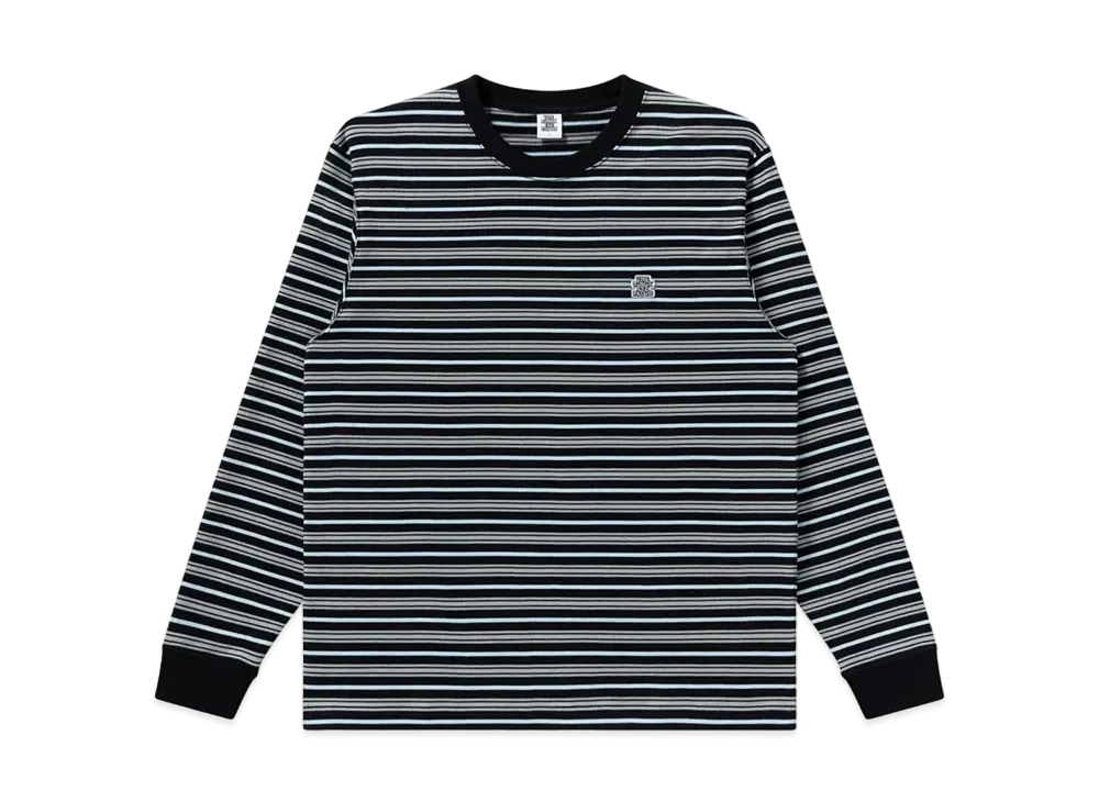 BlackEyePatch Small Og Bordered L/S Tee "Black"