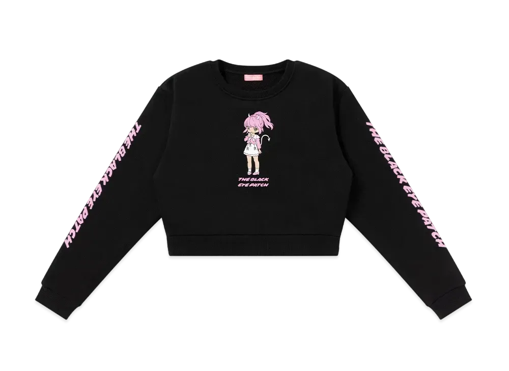 BlackEyePatch Devil Girl Crew Sweat "Black"