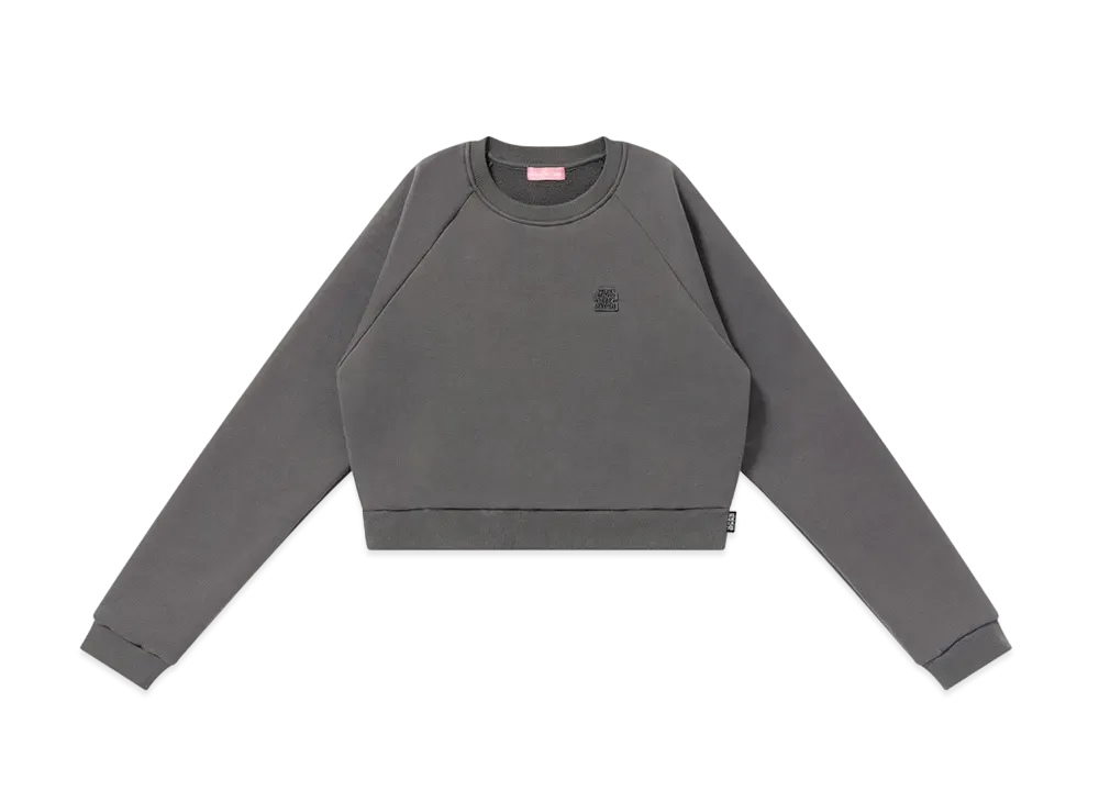 BlackEyePatch Og Label Patched Raglan Crew Sweat "Charcoal"