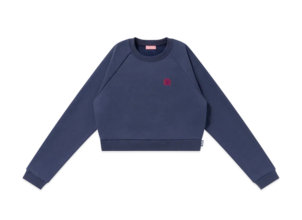 BlackEyePatch Og Label Patched Raglan Crew Sweat "Navy"