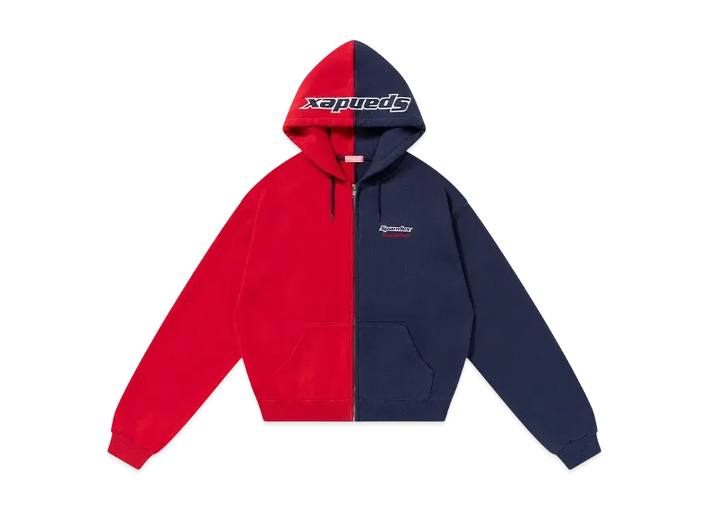 BlackEyePatch Spandex Logo Zip Hoodie "Navy/Red"