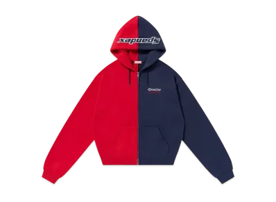 BlackEyePatch Spandex Logo Zip Hoodie "Navy/Red"