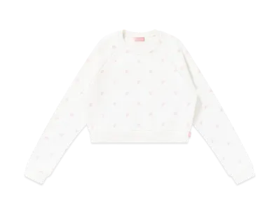 BlackEyePatch B Emblem Pattern Embroidered Crew Sweat "White"
