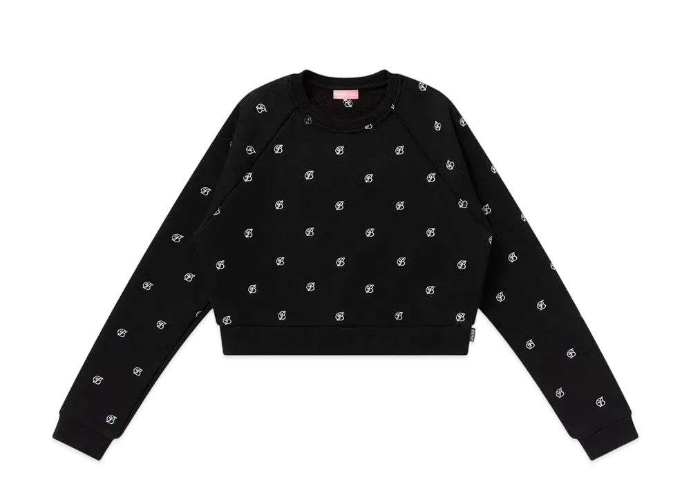 BlackEyePatch B Emblem Pattern Embroidered Crew Sweat "Black"