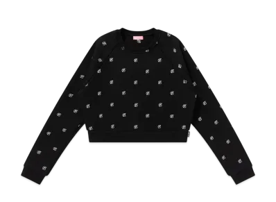 BlackEyePatch B Emblem Pattern Embroidered Crew Sweat "Black"