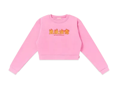 BlackEyePatch Hwc Flame Logo Embroidered Crew Sweat "Pink"