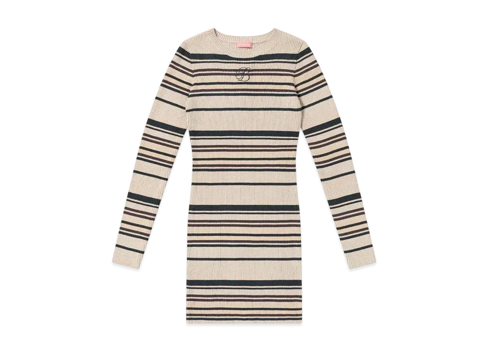 BlackEyePatch B Emblem Ribbed Knit Dress "Multi"