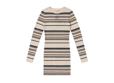 BlackEyePatch B Emblem Ribbed Knit Dress "Multi"