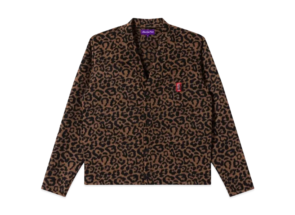 BlackEyePatch Small HWC Leopard Cardigan "Brown"